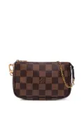 Louis Vuitton Pre-Owned 2017 Damier Ebene Mini Pochette Accessoires handbag - Brown