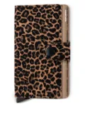 Secrid leopard-print leather mini wallet - Neutrals