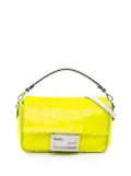 Fendi Pre-Owned 2010-2025 Mini Transparent Paillettes Elaphe Baguette satchel - Yellow