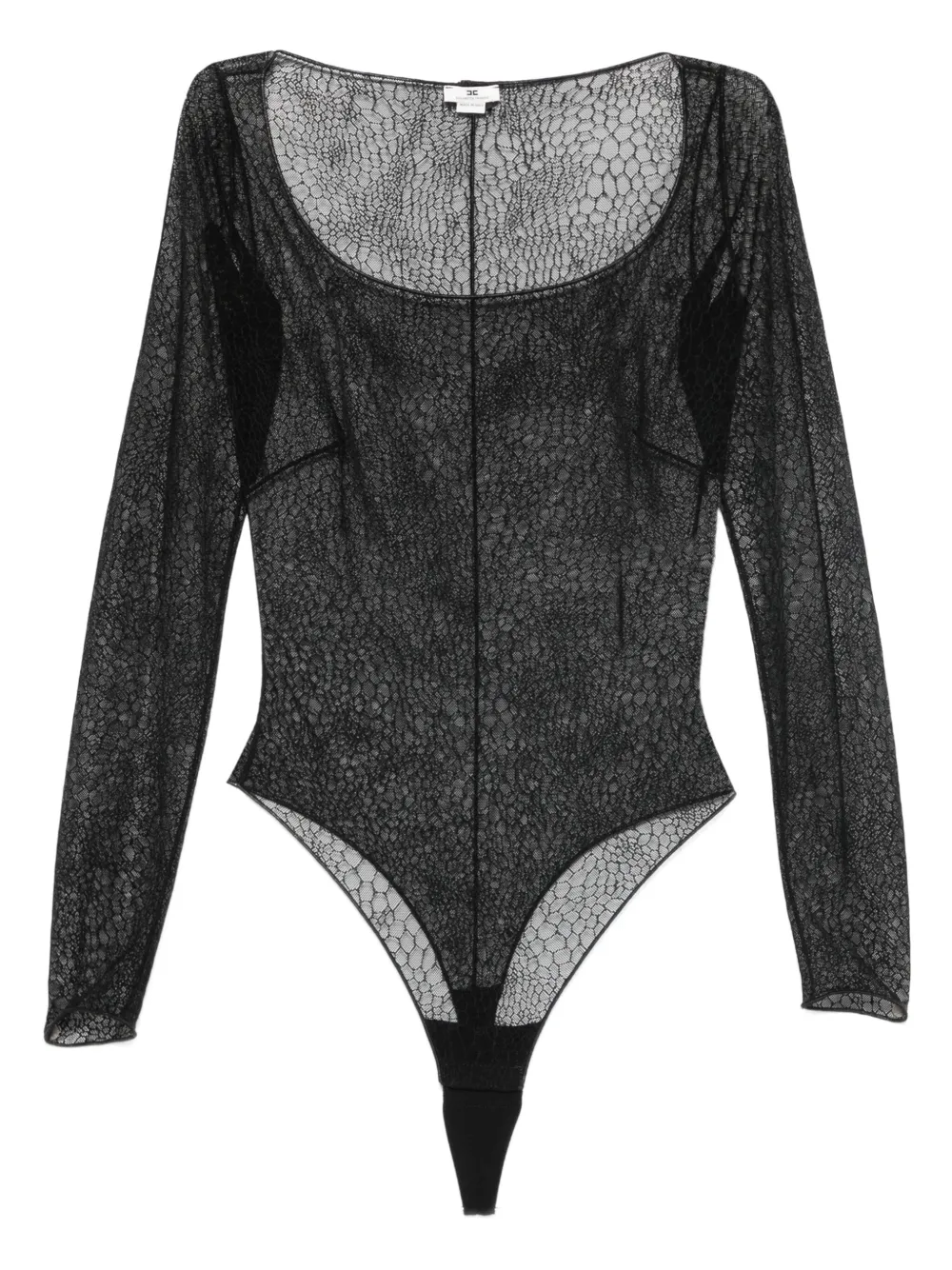 Elisabetta Franchi Body met lange mouwen Zwart