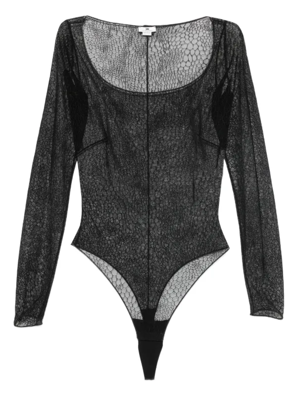 Elisabetta Franchi ロングスリーブ ボディスーツ | ブラック