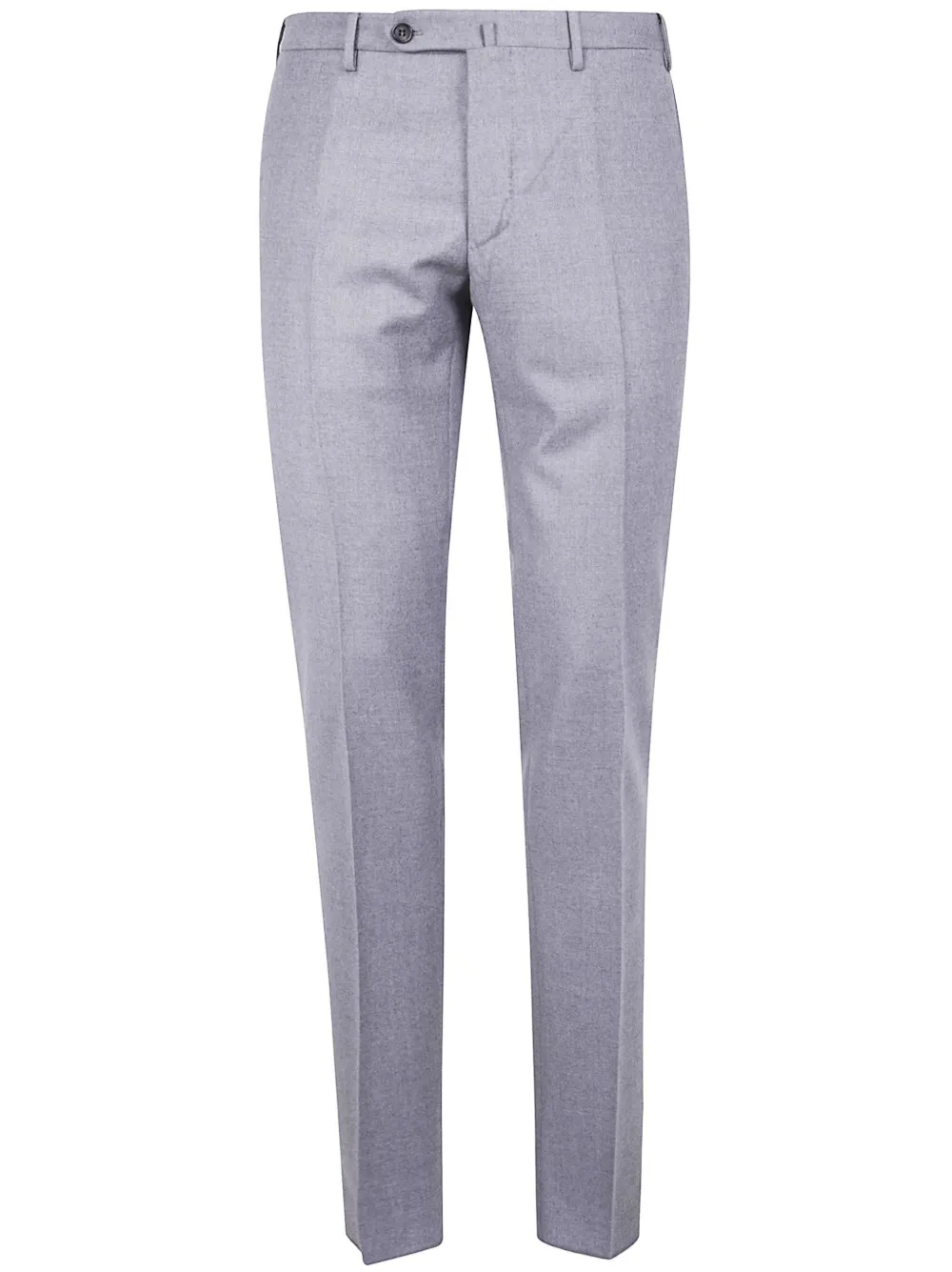 Incotex flat-front cotton trousers | Grey | Image 1