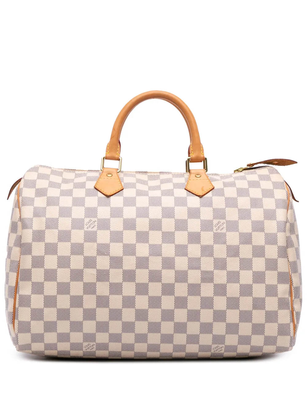 Louis Vuitton Pre-Owned 2011 ダミエ アズール スピーディ 30 ボストンバッグ - ホワイト Louis Vuitton Pre-Owned 2011 ダミエ アズール スピーディ 30 ボストンバッグ - ホワイト