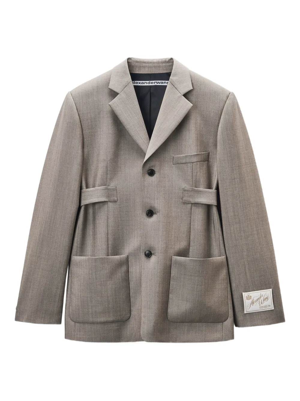 Alexander Wang tab-detailed blazer | Grey | Image 1