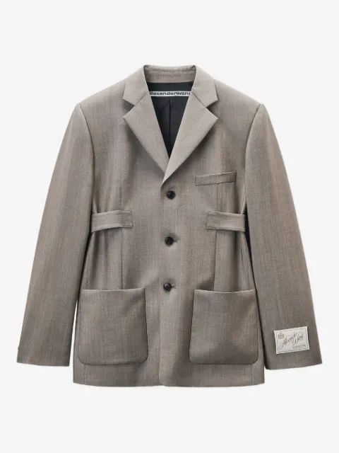 Alexander Wang tab-detailed blazer