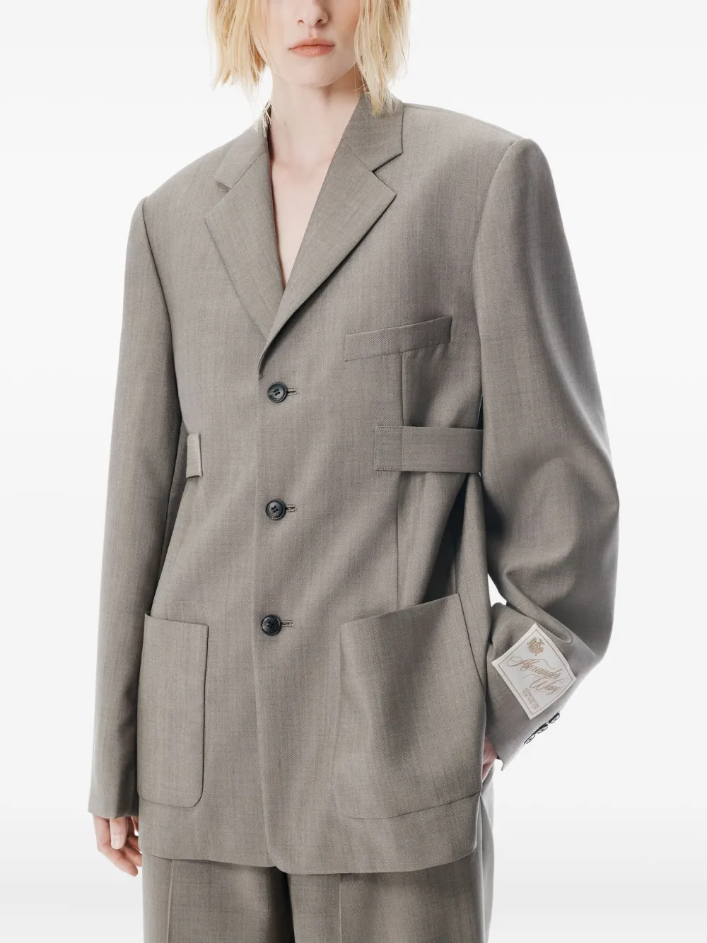 Alexander Wang Blazer met lusdetail Grijs