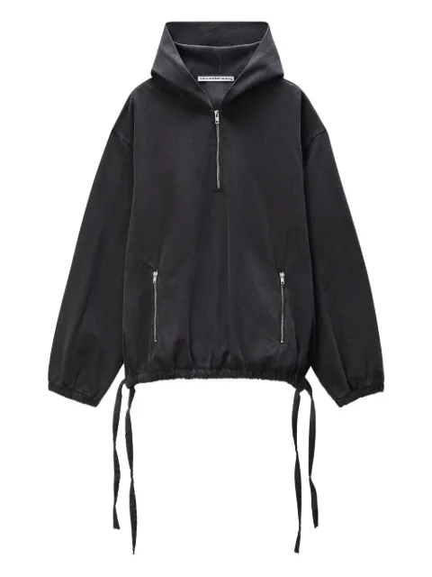 Alexander Wang half-zip drawstring-waist hoodie