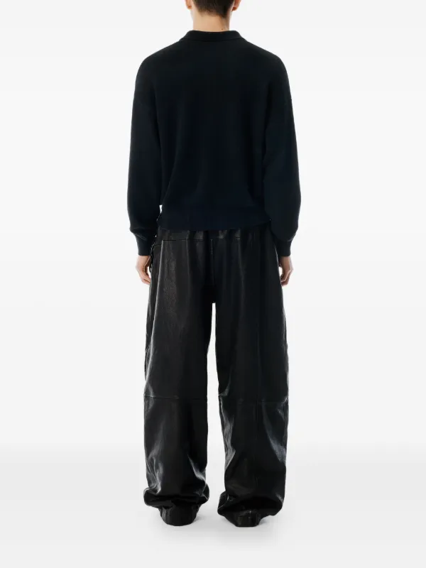 Alexander Wang ロングスリーブ ポロシャツ | ブラック | FARFETCH JP