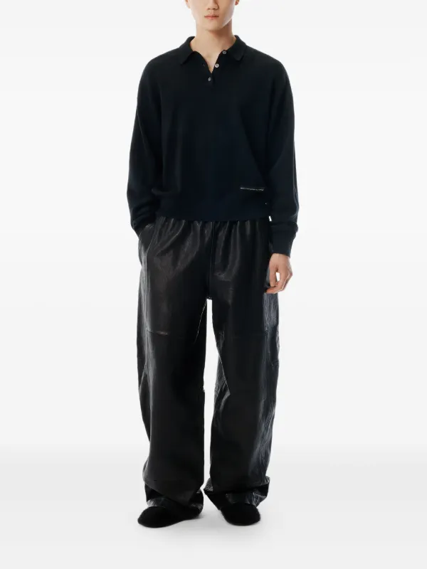 【新品未使用】Alexander wang クロップド ポロシャツ チャコール 楽天市場】ALEXANDER WANG(アレキサンダーワン) サイズ:L Long Sleeve