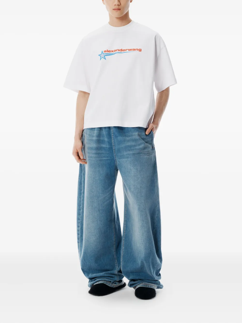 Alexander Wang Graphic-print T-shirt In White