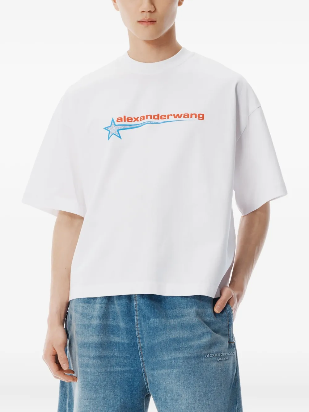 Alexander Wang Graphic-print T-shirt In White
