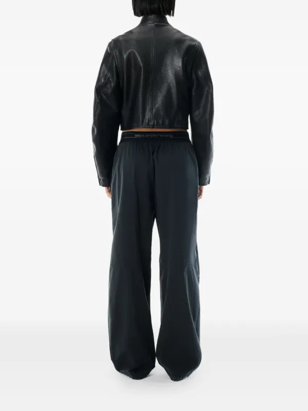 Alexander Wang ロゴウエスト パンツ | ブラック | FARFETCH JP