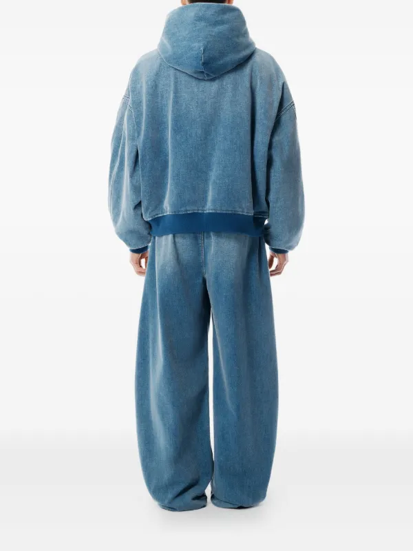 Alexander Wang フーデッド デニムジャケット | ブルー | FARFETCH JP