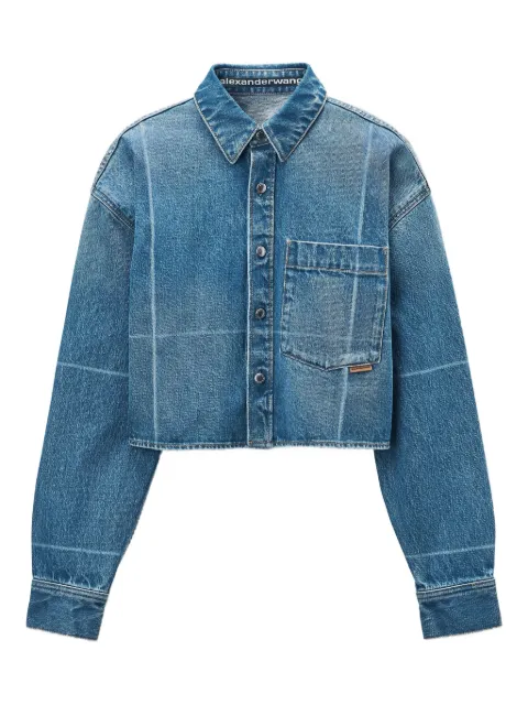 Alexander Wang faded-fold-line shirt