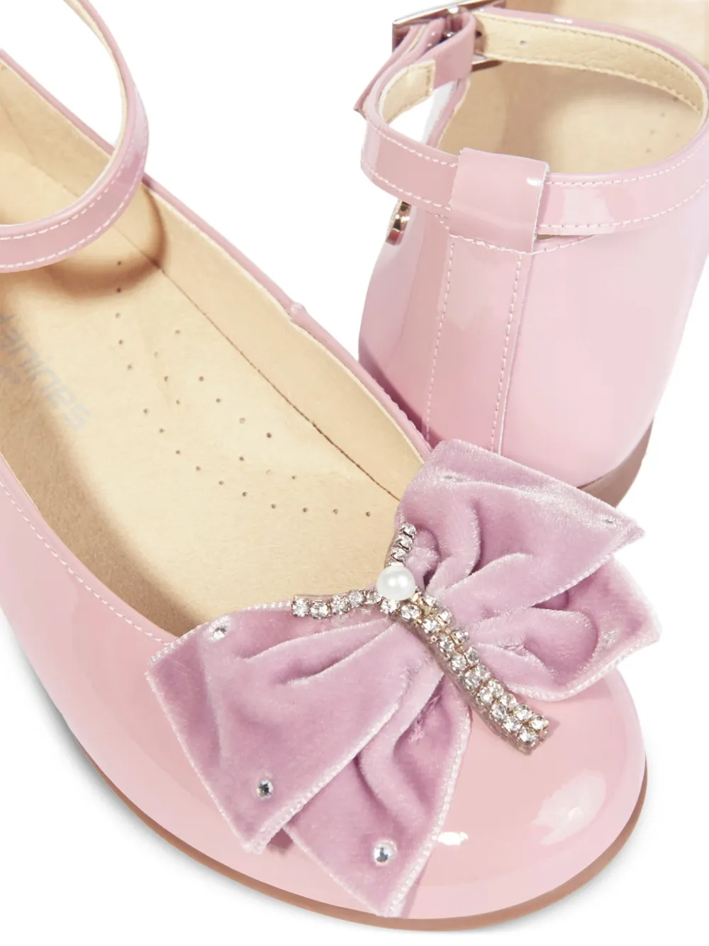 ANDANINES Sandalen met verfraaid bandje en strik Roze