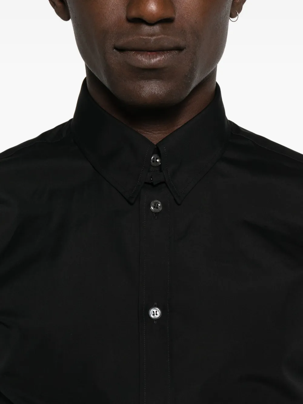 DSQUARED2 logo-detail cotton shirt Zwart