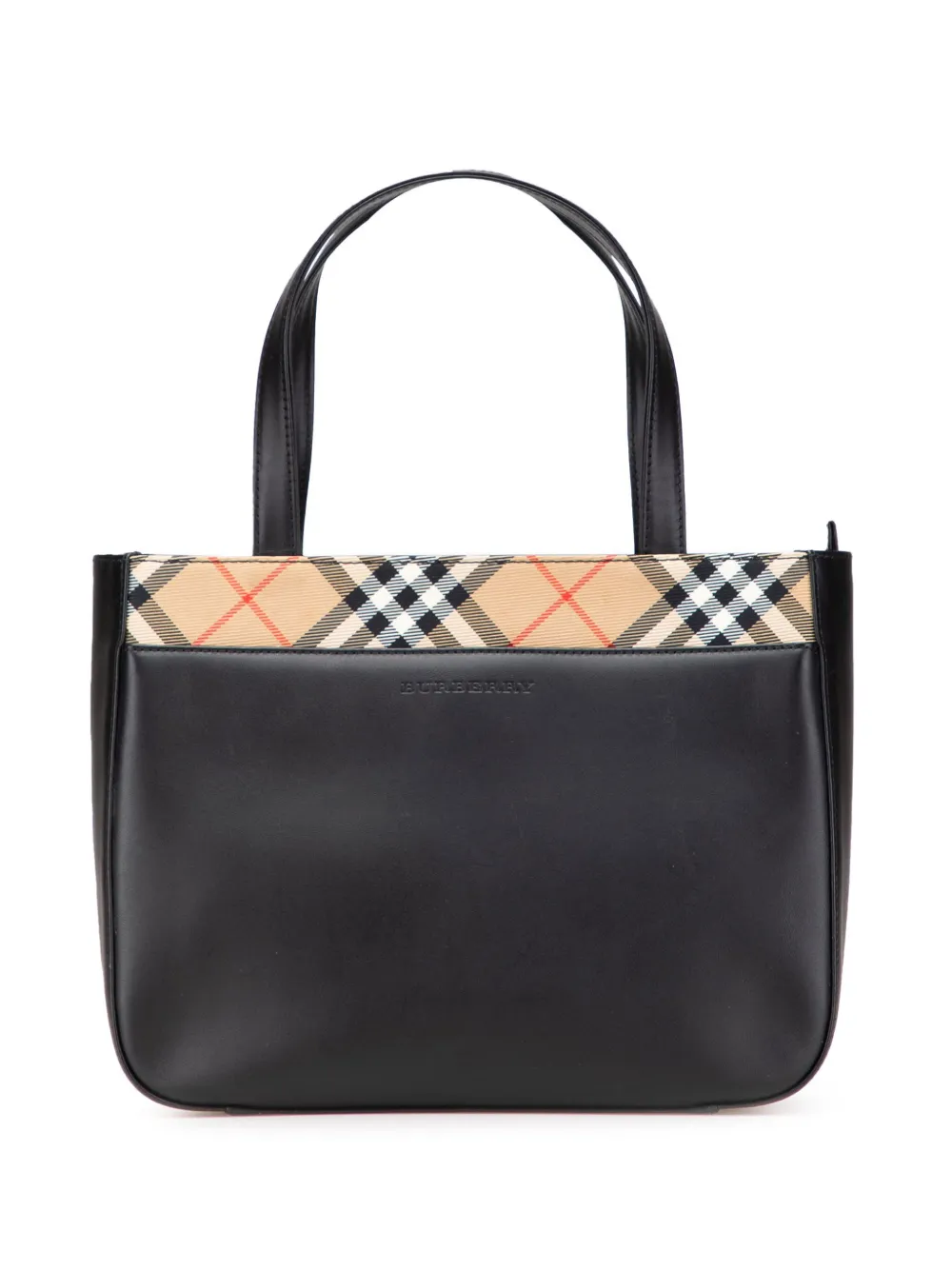 2000-2017 Nova Check Trimmed Leather handbag