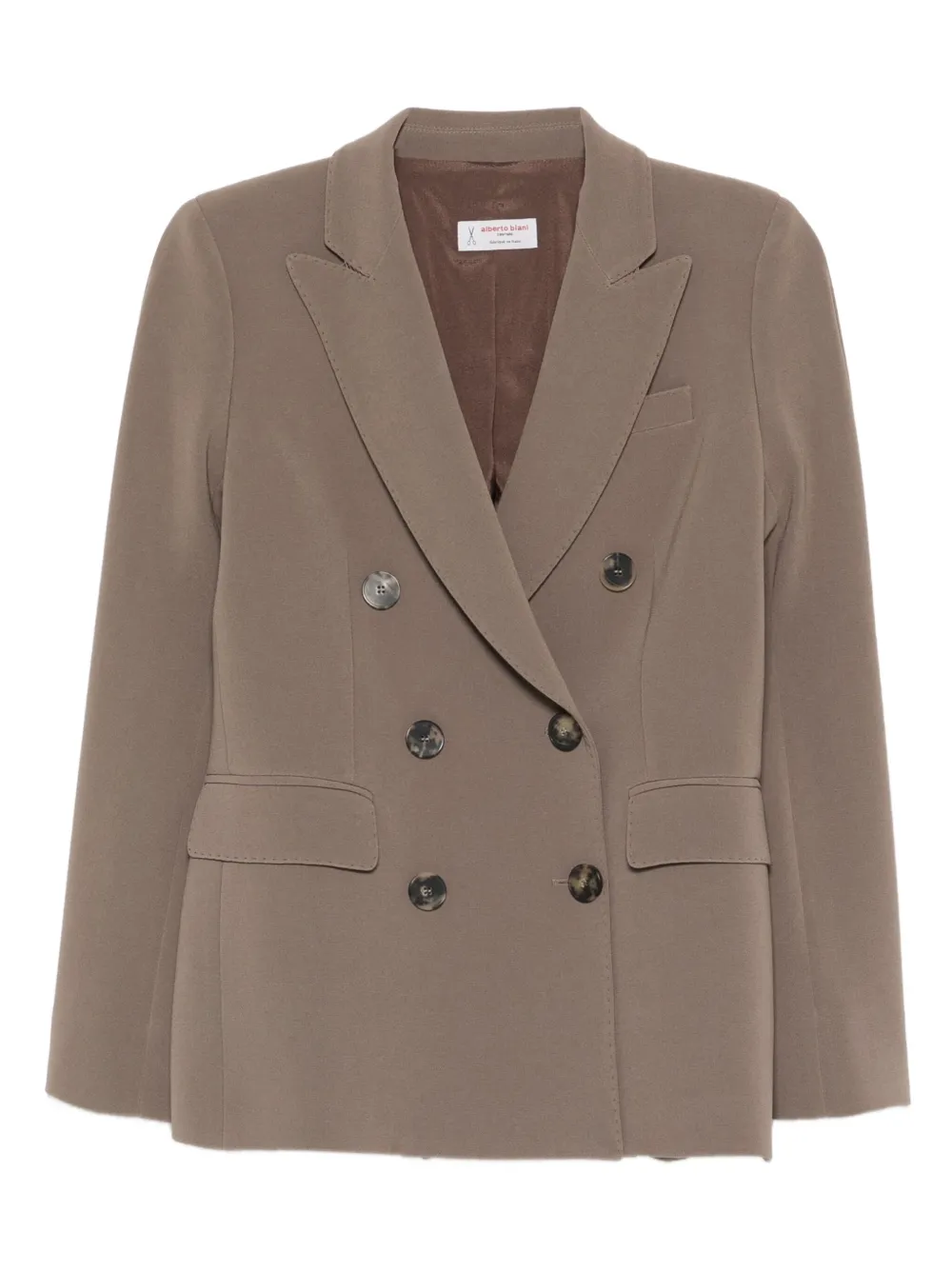 Alberto Biani double-breasted button-cuff blazer Bruin
