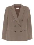 Alberto Biani double-breasted button-cuff blazer - Brown