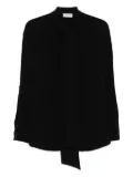 Alberto Biani neck-tie shirt - Black