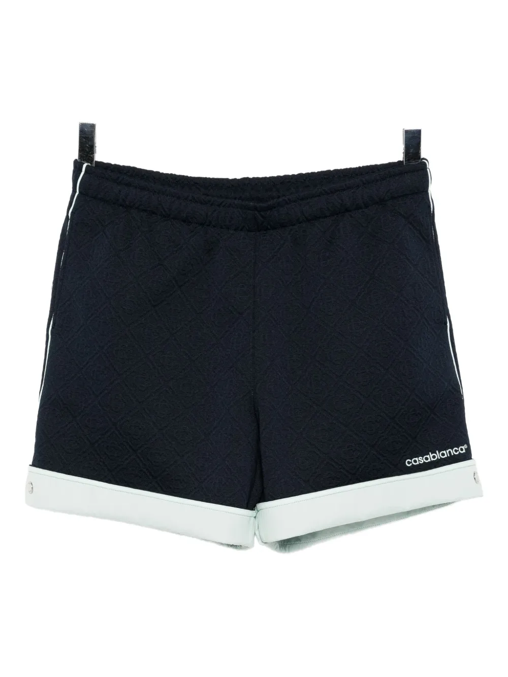 Casablanca Logo-embroidered Shorts In Blue