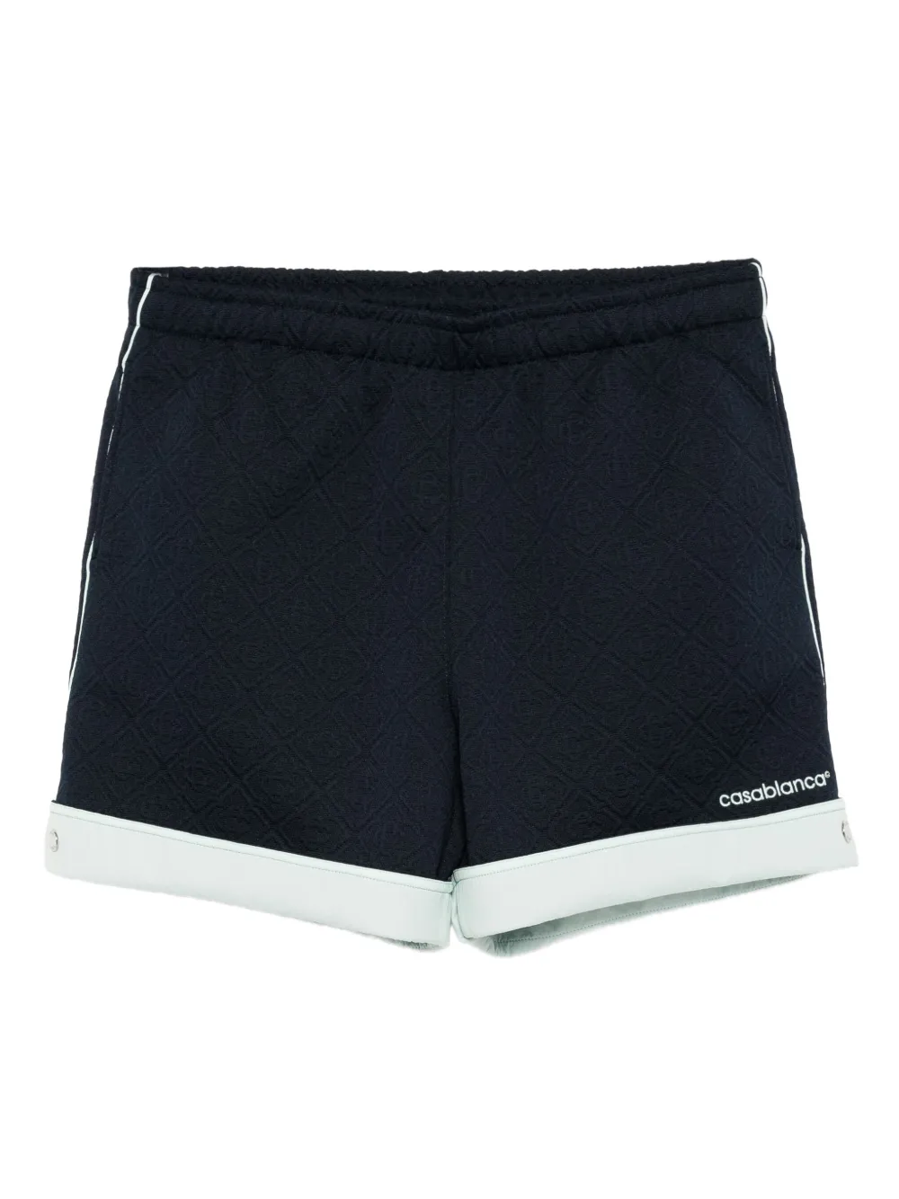 Casablanca logo-embroidered shorts | Blue | Image 1