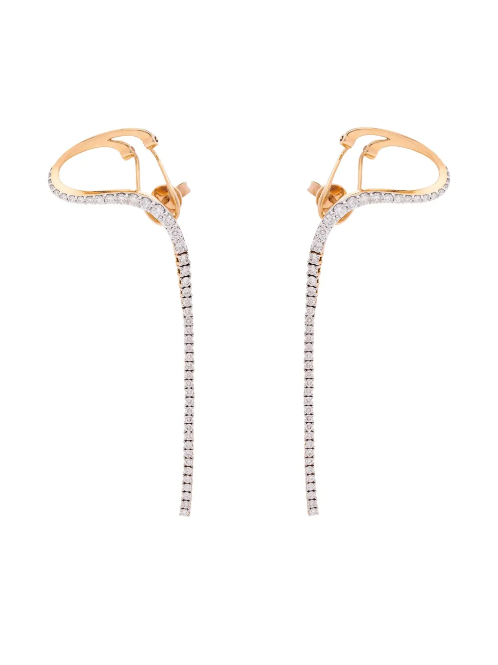 Marie Mas 18kt rose gold and diamond Aurora  earrings | Pink | Image 1