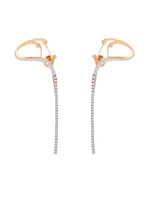 Marie Mas 18kt rose gold and diamond Aurora  earrings