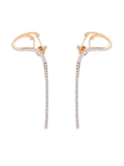 Marie Mas 18kt rose gold and diamond Aurora  earrings