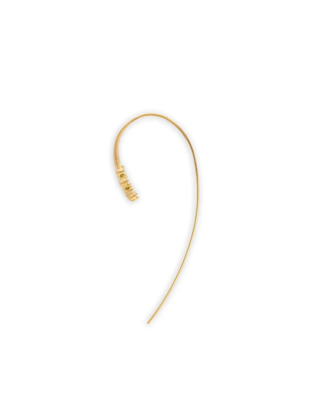 Jade Trau 18K yellow gold Three Stone diamond earring | Image 2