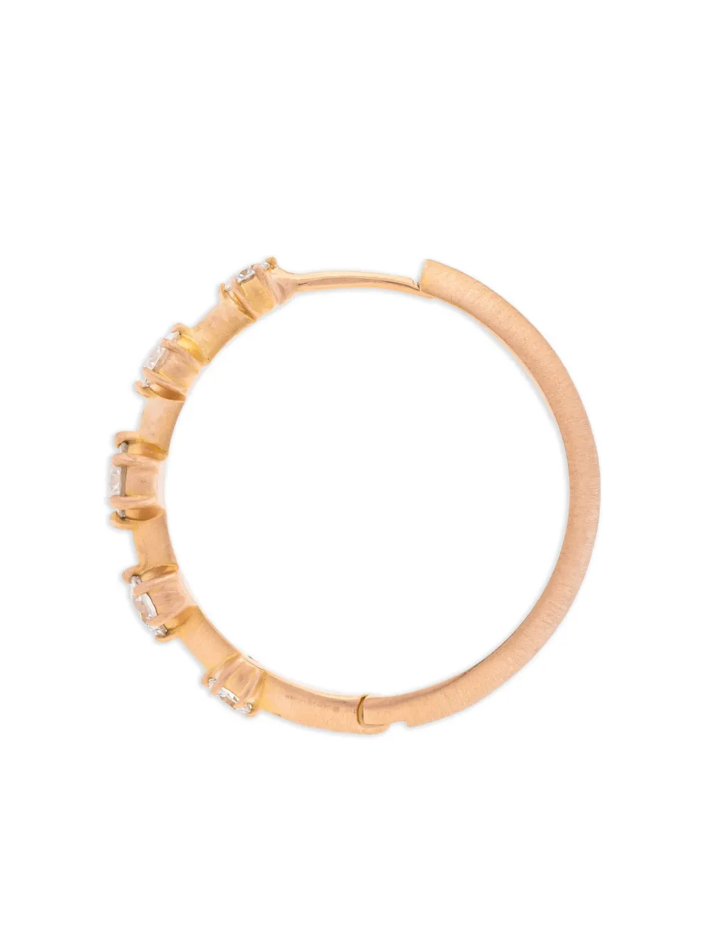 Jade Trau 18K rose gold Eternity diamond hoop earrings | Image 2