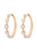 Jade Trau 18K rose gold Eternity diamond hoop earrings - 18kt rose gold