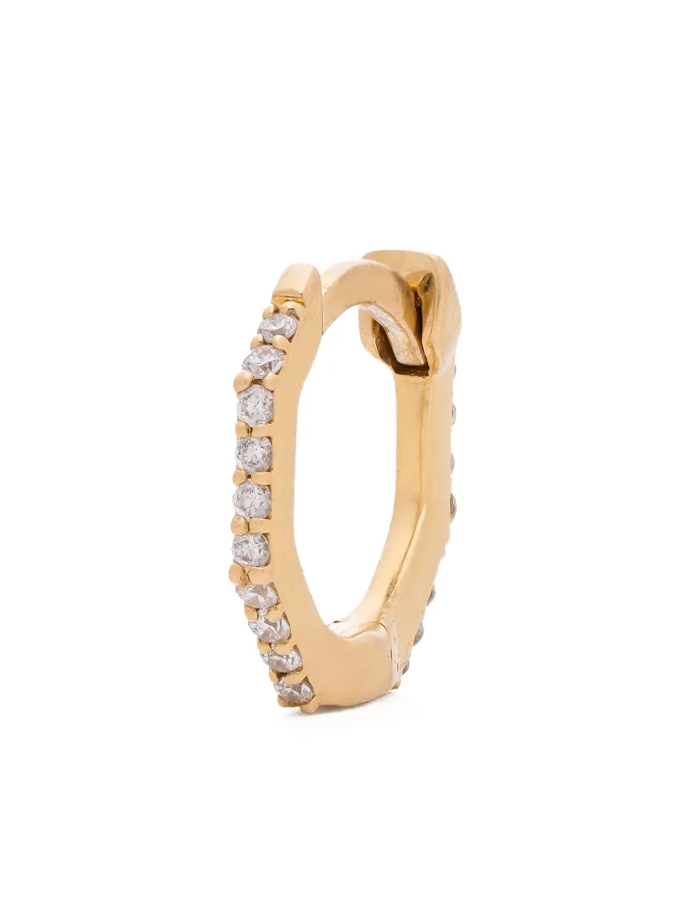 The Wild Jwls 14K yellow gold diamond hoop earring | Image 1