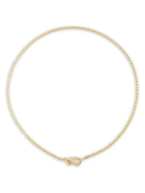 Jade Trau 18K yellow gold Lola diamond necklace