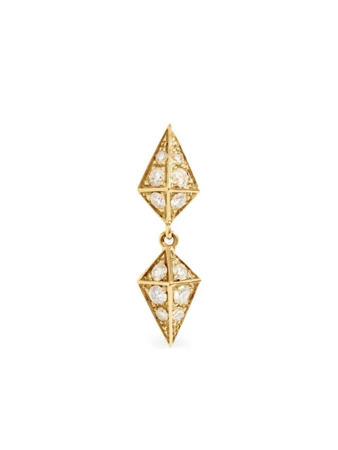 STATEMENT PARIS 18kt Yellow Gold Diamond Geometric Earring