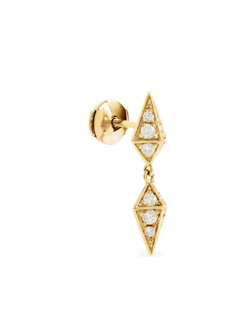 STATEMENT PARIS 18kt Yellow Gold Diamond Geometric Earring | Image 2