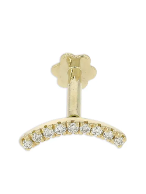 The Wild Jwls arete Moon en oro amarillo de 14kt con diamantes