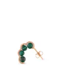 D1928 18K Rose Gold Malachite Pearl Earrings - Pink