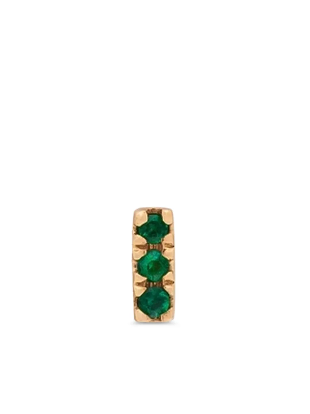 The Wild Jwls 14K yellow gold Julia emerald earring | Image 2