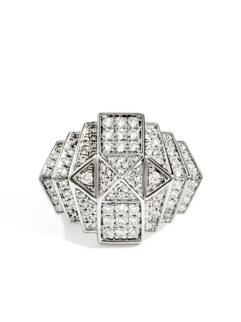 STATEMENT PARIS 18K yellow gold Rockaway diamond ring