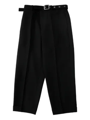 Jil Sander ベルテッド パンツ | ブラック | FARFETCH JP