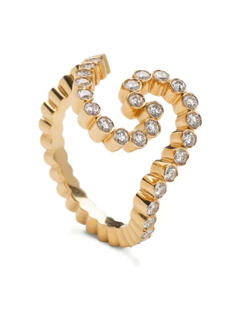 Sophie Bille Brahe 18K yellow gold Gaia diamond ring