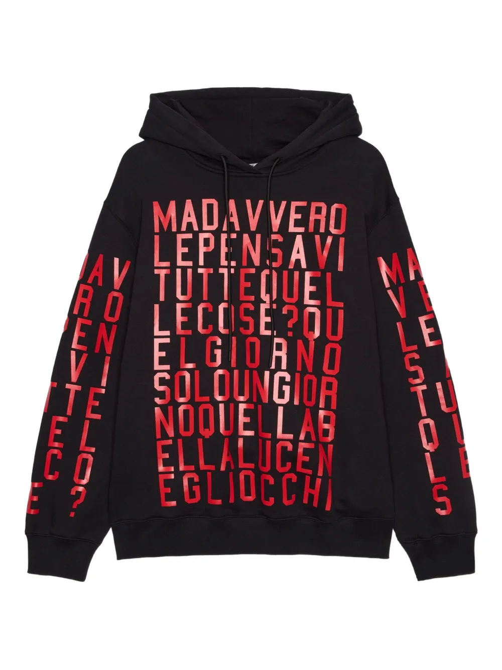 MSGM drawstring hoodie | Black | Image 1