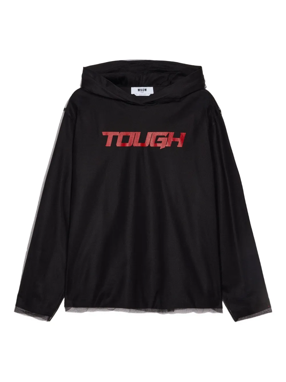 MSGM long-sleeve hoodie | Black | Image 1