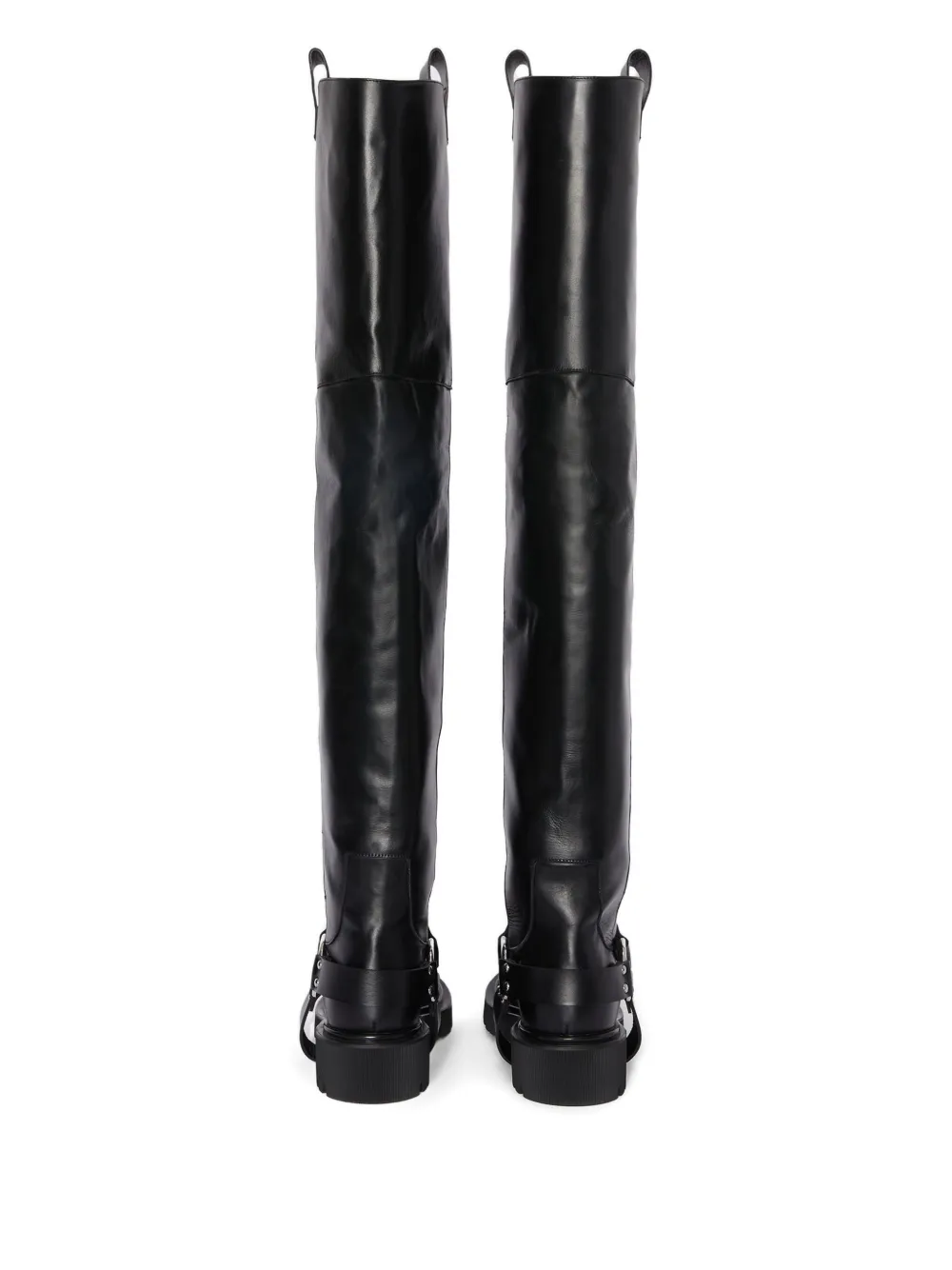 MSGM D-ring overknee laarzen Zwart