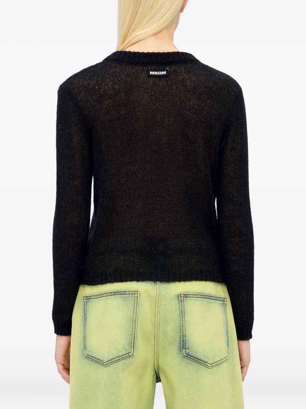 MSGM Sweater met ronde hals Zwart
