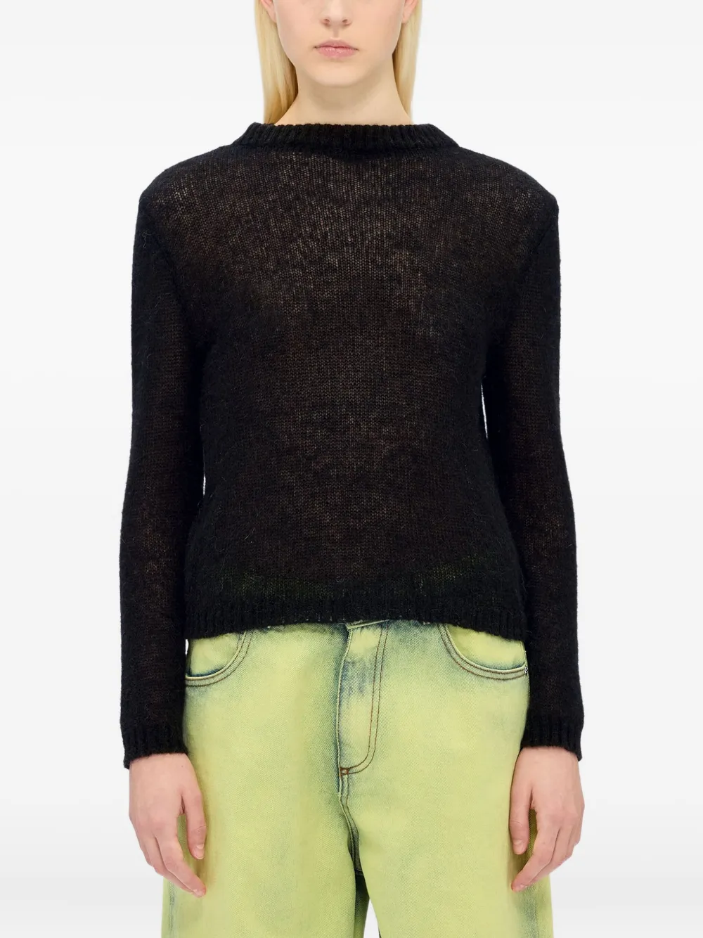 MSGM round-neck sweater | Black | Image 1