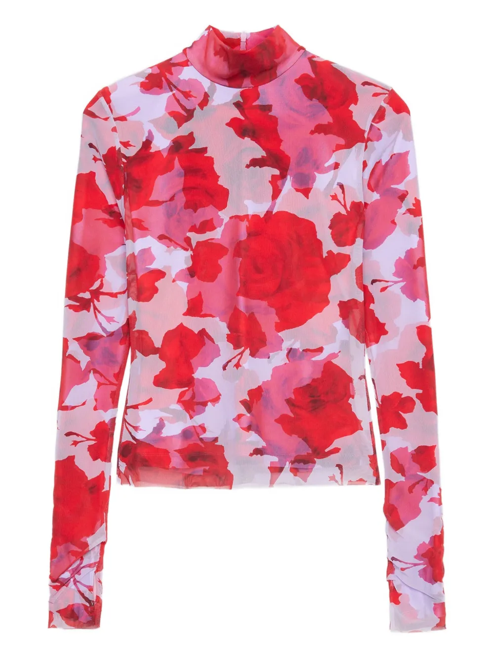 MSGM floral-print top | Red | Image 1