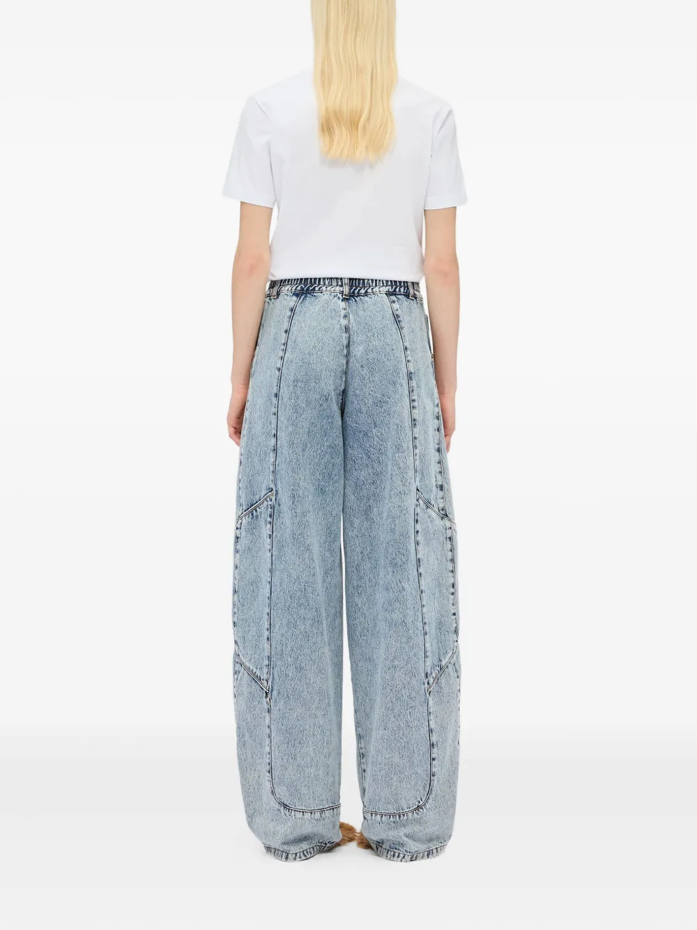 MSGM Jeans met vlakken Blauw