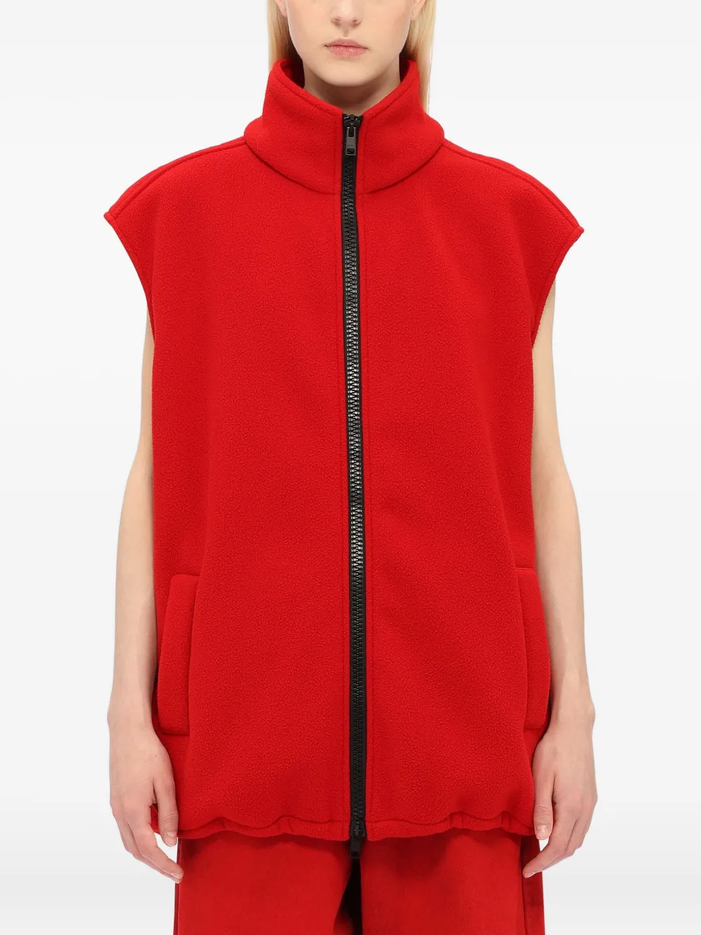 MSGM Bodywarmer met ritssluiting Rood